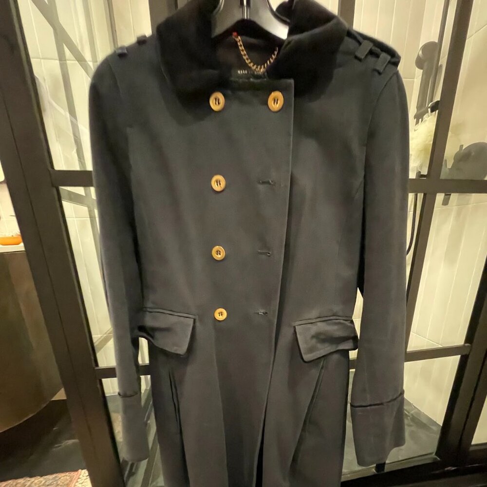 Marc Jacobs Military Style Trench - Navy